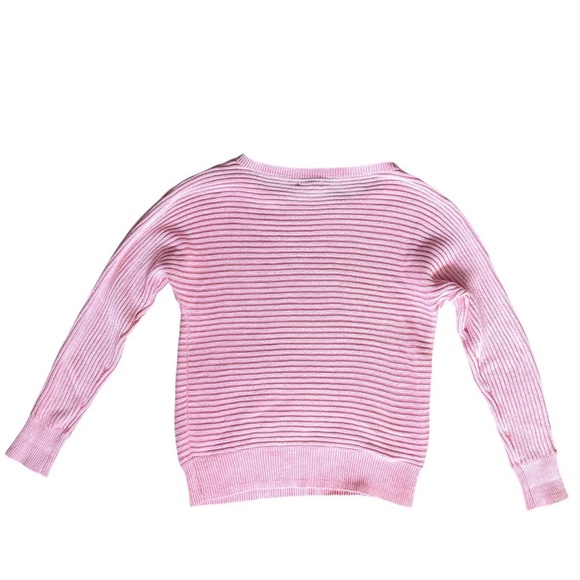 GAP Women's Pink Ribbed 100% Cotton Lightweight Sweater - Picture 3 of 7